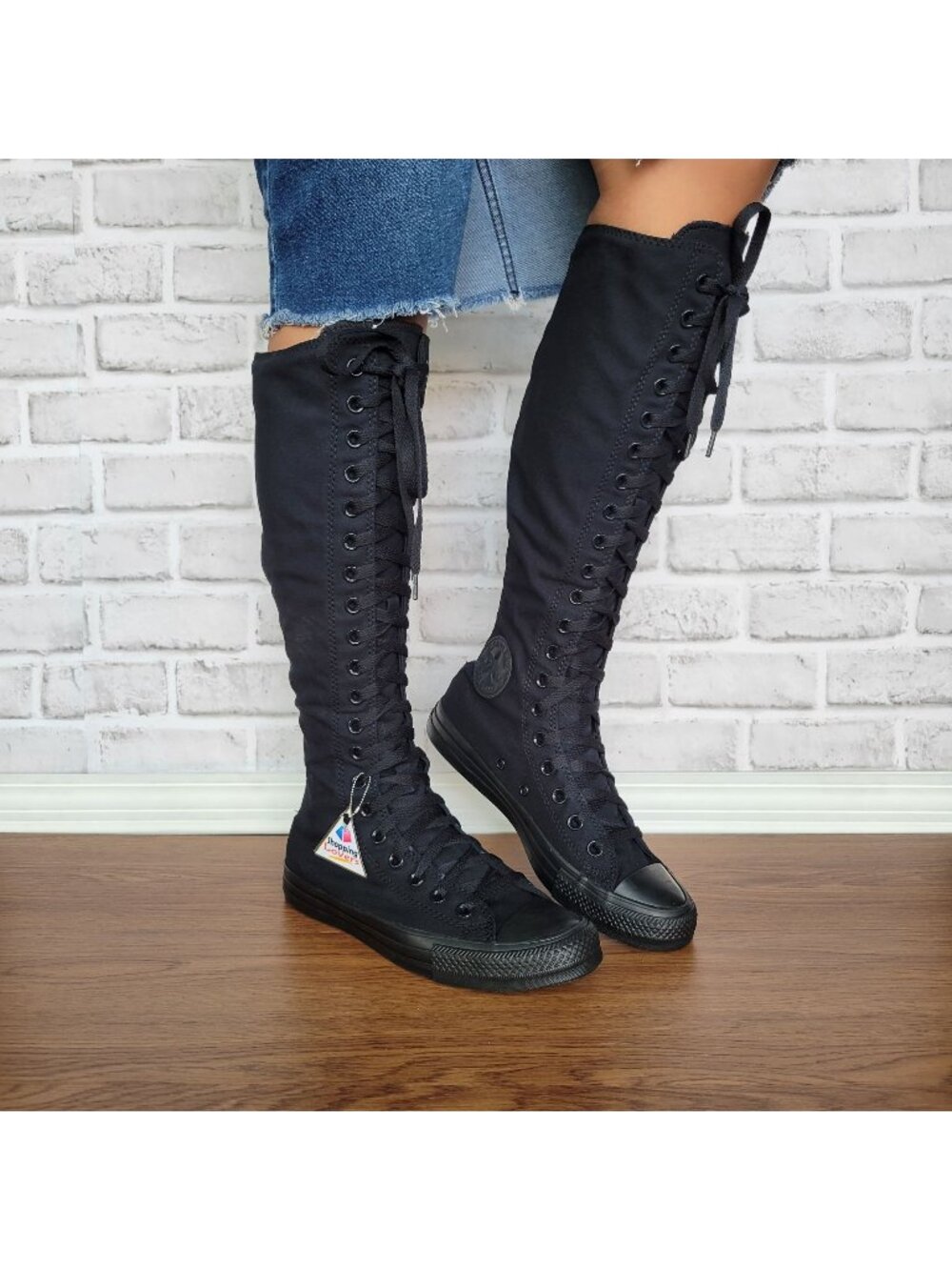 ❤️Converse Chuck Taylor XXHi Sz 11 Women's Knee-high Boots Sneaker Black A12325C